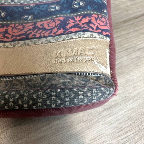 Kinmac Laptop Case Printed Office Work School Handle Blue Red Cream Zip Closure - Picture 2 of 16